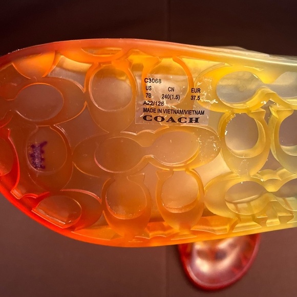 NWOB Women’s Coach Ulyssa Rubber Slides Size 7 - Picture 5 of 11